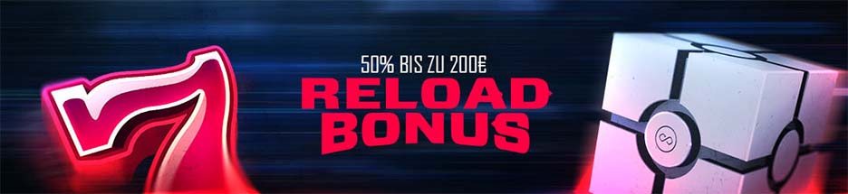 Wiederaufladungsbonus bis zu 200⏠Reload Bonus bis zu 200âŹ