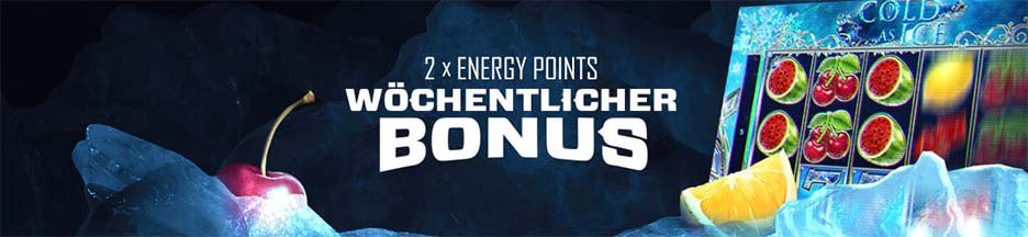Wöchentlicher Bonus: Treuepunkte + Reload Bonus Doppelte EnergyPoints + Reload Bonus bis zu 50âŹ
